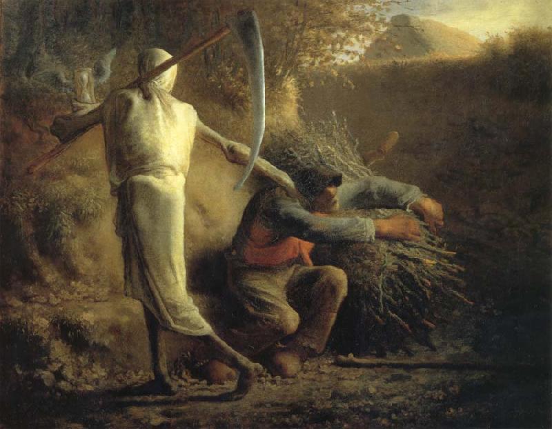 Jean Francois Millet Death and the woodcutter Germany oil painting art
